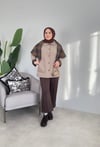 Scuba Kumaş Çımalı Pantolon | Kahverengi