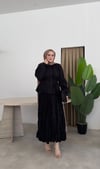 Sima Kraş Etekli Takım - Siyah