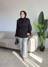Taşlı Triko Pantolon | Gri