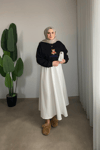 Teddy Desenli Sweat | Siyah