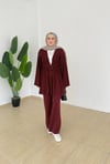 Triko Kimono Takım - Bordo