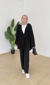 Triko Kimono Takım - Siyah
