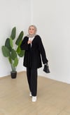 Triko Kimono Takım - Siyah