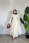 Vela Tasarım Elbise | Krem
