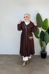 Vera Modal Fermuarlı Kap | Kahve