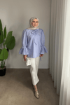 Yeni Alya Gömlek | Açık Mavi