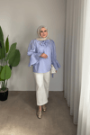 Yeni Alya Gömlek | Açık Mavi