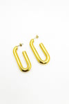 Geometrik Gold Earring