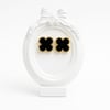 Leaf Black Earring