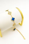 Leaf Diamond and Blue Bracelet
