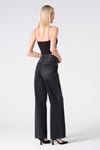 Yüksek Bel Wide Leg Kadın Jean Antrasit
