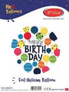 Happy Birth Day Helyum Balon 18''/45 cm