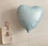 Mavi Retro Renk Kalp Helyum Balon 45*45 cm