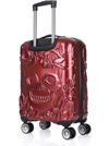 ÇÇS 5217 Kuru Kafa Polikarbon 3 Lü Valiz set - Bordo