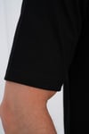 Bisiklet Yaka Siyah Regular Fit %100 Pamuklu Erkek Tişört 
