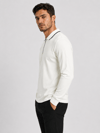 Ekru Erkek Yarım Fermuarlı Polo Yaka Şardonlu Oysho Sweatshirt