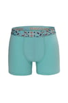 Erkek 6'lı Lüx Kutulu Pamuklu, Likralı ve Dijital Lastikli Boxer - G09002 - Çağla Yeşili - Mint - Fıstık Yeşili - Sarı - Kahverengi - Taş