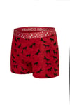 Erkek 6'lı Lüx Kutulu Pamuklu, Likralı ve Dijital Lastikli Boxer - G09002 - Çağla Yeşili - Mint - Kırmızı - Sarı - Siyah - Hardal