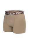 Erkek 6'lı Lüx Kutulu Pamuklu, Likralı ve Dijital Lastikli Boxer - G09002 - Çağla Yeşili - Mint - Kırmızı - Sarı - Kahverengi - Taş