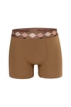 Erkek 6'lı Lüx Kutulu Pamuklu, Likralı ve Dijital Lastikli Boxer - G09002 - Çağla Yeşili - Mint - Fıstık Yeşili - Sarı - Kahverengi - Taş