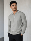 Gri Erkek Yarım Fermuarlı Polo Yaka Şardonlu Oysho Sweatshirt