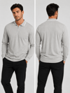 Gri Erkek Yarım Fermuarlı Polo Yaka Şardonlu Oysho Sweatshirt