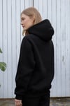 Kapüşonlu İçi Polarlı Unisex Oversize Eşofman Takımı - G09001 - Siyah