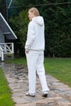 Kapüşonlu İçi Polarlı Unisex Oversize Eşofman Takımı - G09001 - Ekru