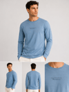 Mavi Erkek Bisiklet Yaka Enjeksyin Baskılı Oysho Sweatshirt