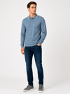Mavi Erkek Erkek Düğmeli Polo Yaka Oysho Sweatshirt