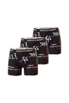 Pamuklu Likralı Baskılı 3'lü Set Erkek Boxer 