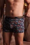 Pamuklu Likralı Baskılı 3'lü Set Erkek Boxer 
