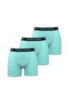 Pamuklu Likralı Baskılı 3'lü Set Erkek Boxer Mint