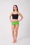 Pamuklu Likralı Baskılı  Boyshort 3'lü Set Kadın Külot Yeşil