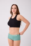Pamuklu Likralı Baskılı  Boyshort 3'lü Set Kadın Külot Çağla