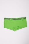 Pamuklu Likralı Baskılı  Boyshort 3'lü Set Kadın Külot Yeşil