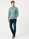 Yeşil Erkek Erkek Düğmeli Polo Yaka Oysho Sweatshirt