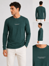 Yeşil Erkek Yarım Fermuarlı Polo Yaka Şardonlu Oysho Sweatshirt