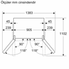 Serie 4 Gardırop Tipi Buzdolabı 183 x 90.5 cm Kolay temizlenebilir Inox, Total No Frost