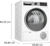 Serie 4 Isı Pompalı Kurutma Makinesi 10 kg WQG25100TR
