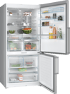 Serie 8 Alttan Donduruculu Buzdolabı 186 x 86 cm Kolay temizlenebilir Inox, Total No Frost   KGP86FIC0N