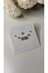 Taşlı baget silver küpe