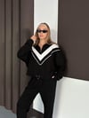 Kadın Modal Ultra Soft Sweet Jogger Örme Pantolon Takım Siyah