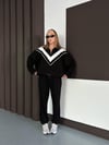 Kadın Modal Ultra Soft Sweet Jogger Örme Pantolon Takım Siyah