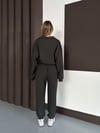 Kadın Modal Ultra Soft Sweet Jogger Örme Pantolon Takım Antrasit