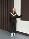 Kadın Modal Ultra Soft Sweet Jogger Örme Pantolon Takım Antrasit