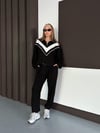 Kadın Modal Ultra Soft Sweet Jogger Örme Pantolon Takım Siyah