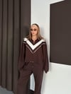 Kadın Modal Ultra Soft Sweet Jogger Örme Pantolon Takım Kahve