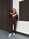 Kadın Modal Ultra Soft Sweet Jogger Örme Pantolon Takım Kahve