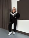Kadın Modal Ultra Soft Sweet Jogger Örme Pantolon Takım Siyah